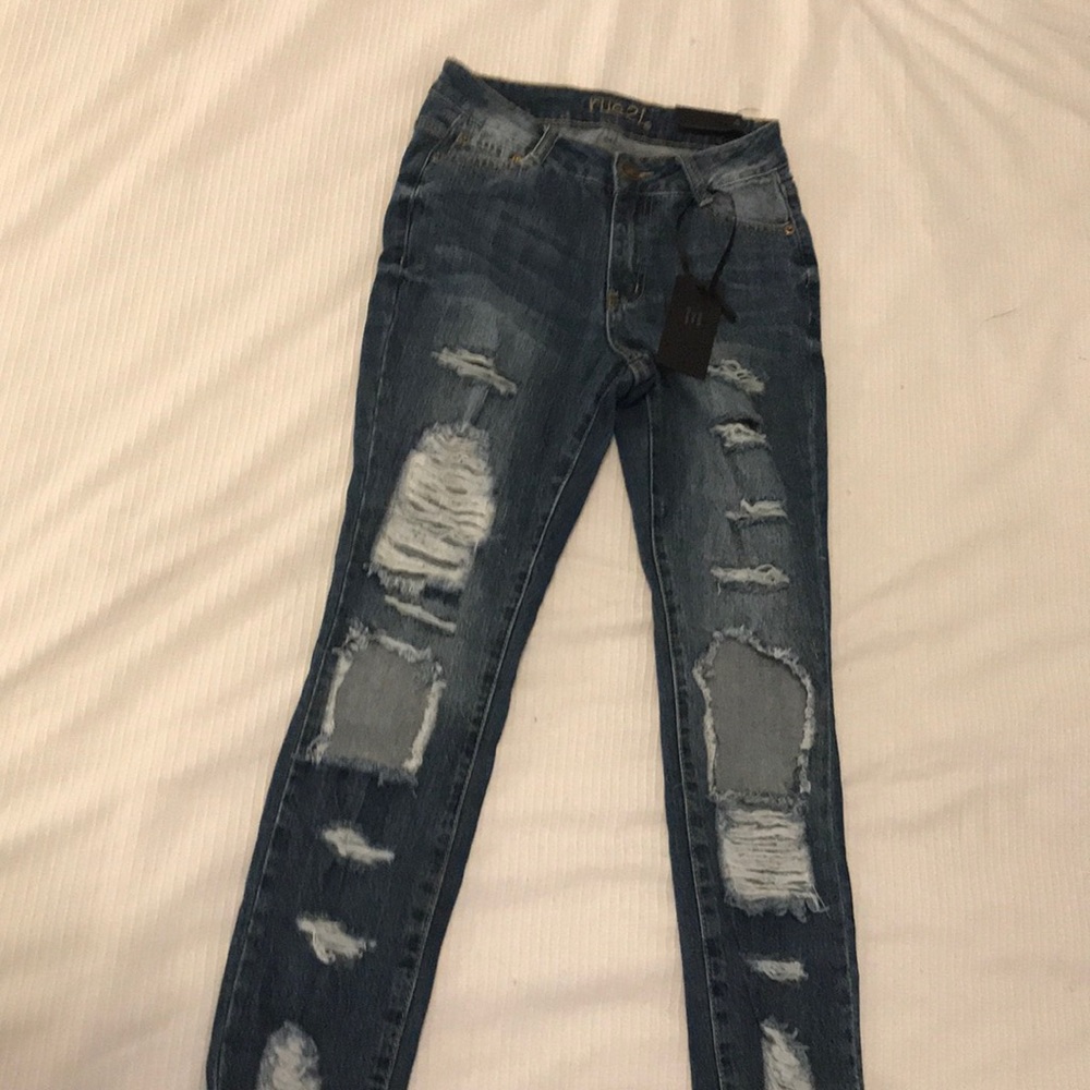 High rise ankle jeggings